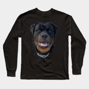 Rottweiler Head Long Sleeve T-Shirt